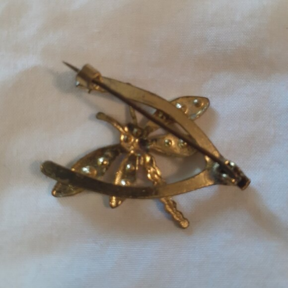 Dragonfly Brooch Gold tone - Picture 2 of 2
